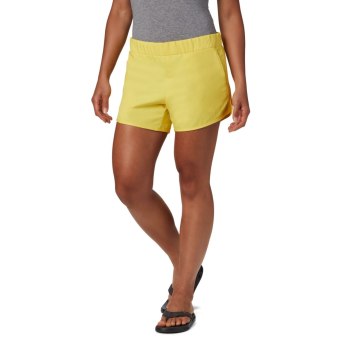 Columbia Chill River, Pantalones Cortos Amarillos Para Mujer | 709514-MDH